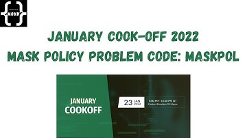 Mask Policy Problem Code: MASKPOL | January Cook-Off 2022 Division 3 | Problem Solution with Code