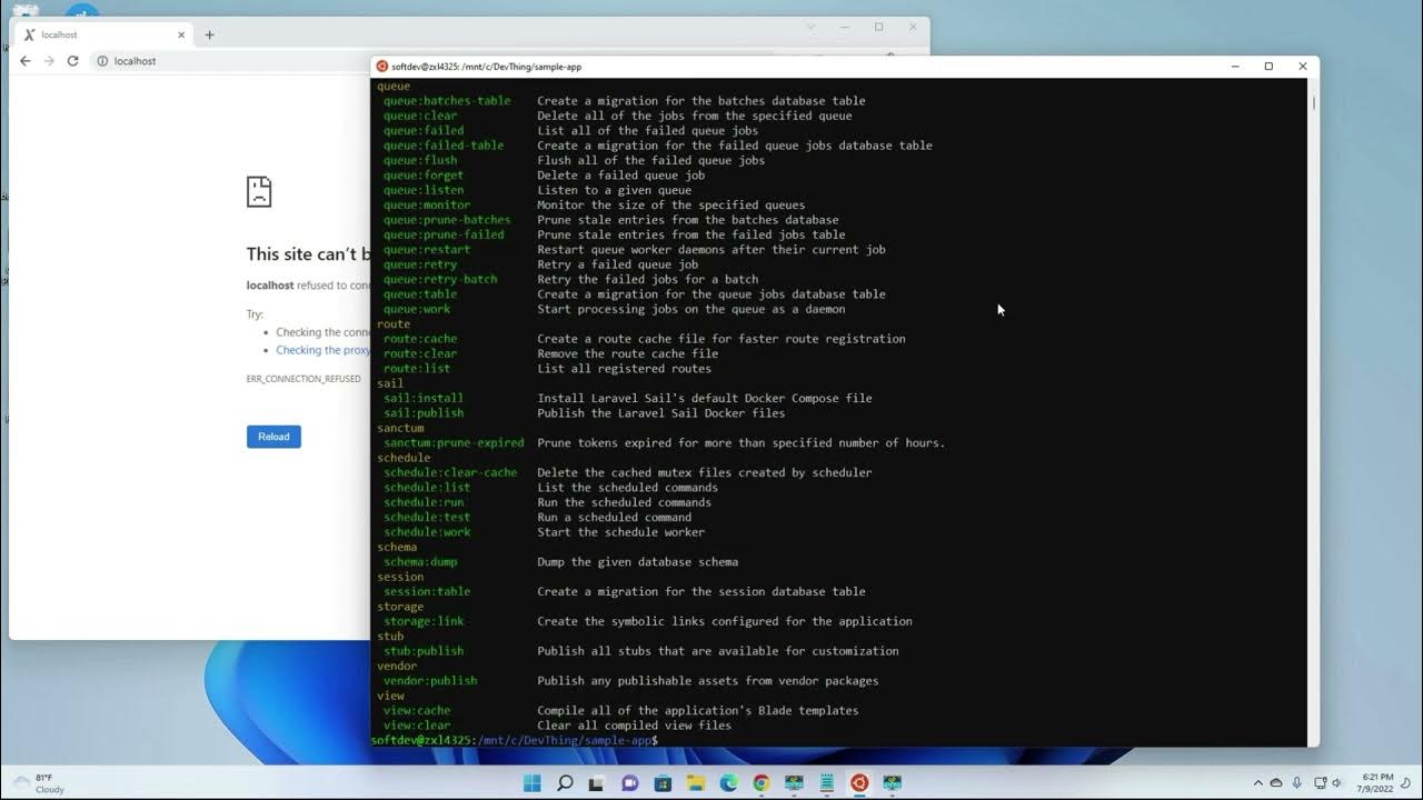 Laravel docker sail command aliases youtube