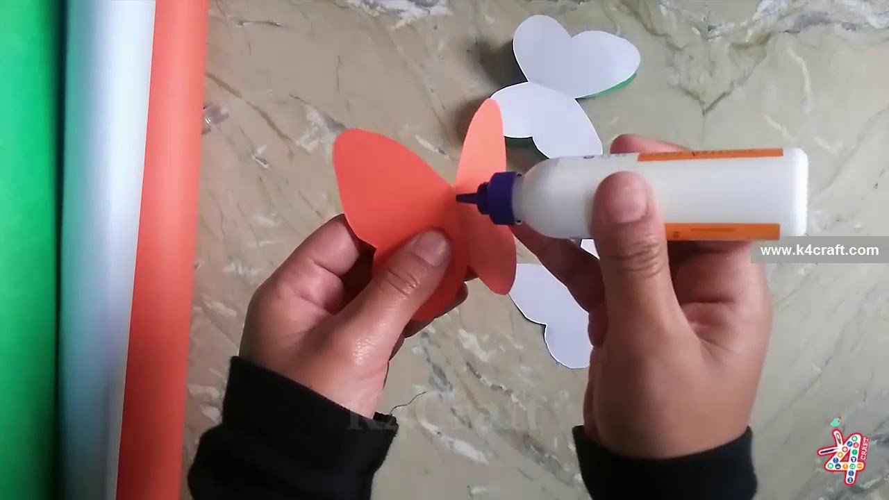 Easy craft: How to make paper butterflies 