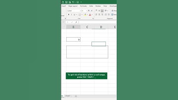 Excel Shortcut to Add Border #shorts