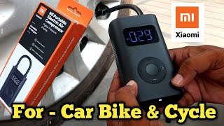 Xiaomi - Mi : Portable Electric Air Compressor !! Review || Test for Bike ,Car & Cycle tyre inflator