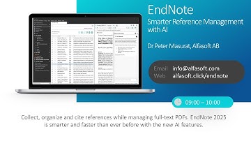 EndNote 2025: Smarter Reference Management with AI (Alfasoft Online Demo Days 2025)