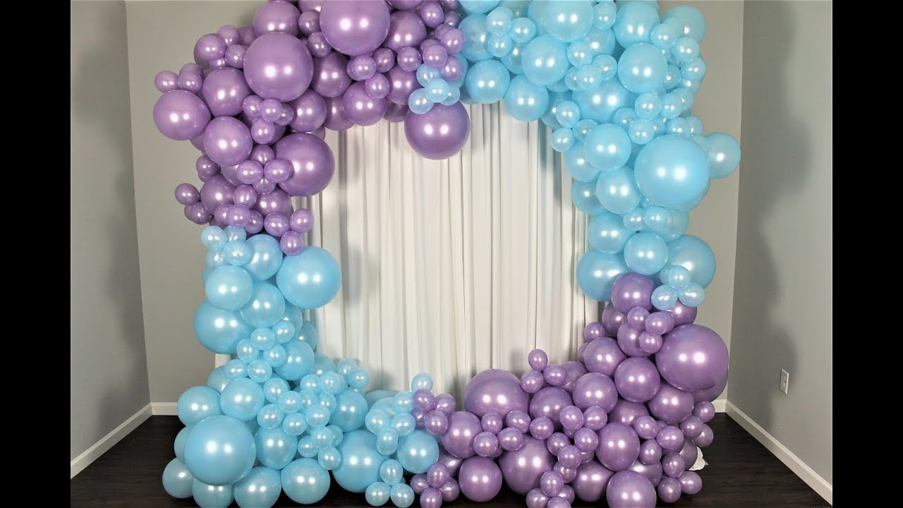 Balloon Garland Review DIY, Frozen Balloon Garland DIY, Tutorial