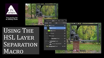 Using the HSL Layer Separation Macro in Affinity Photo