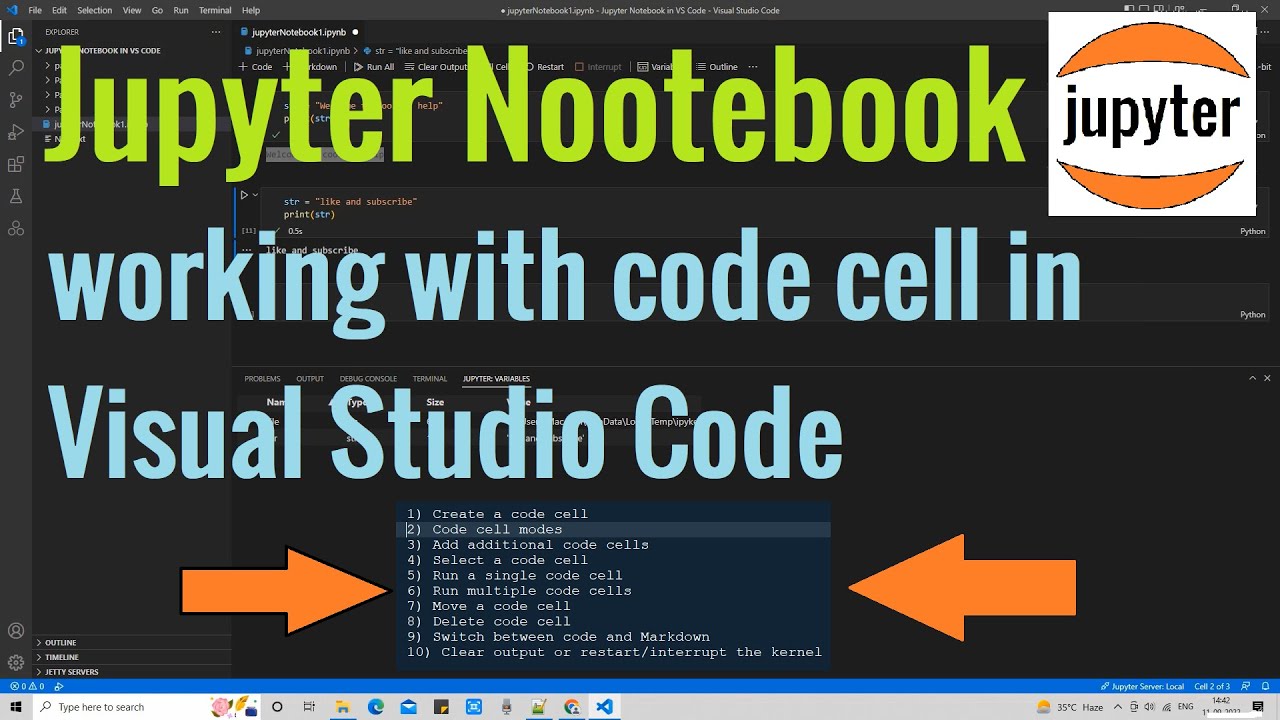 jupyter notebook presentation vscode