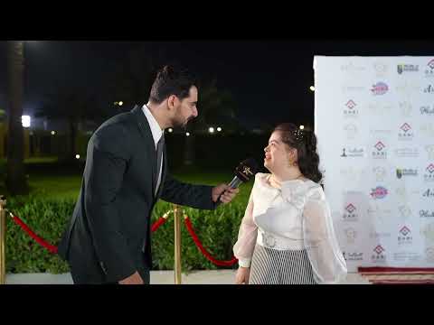 زهراء غازي بطلة مسلسل روح مع مجلة مشاهير العراق من امسية صنع في بغداد 