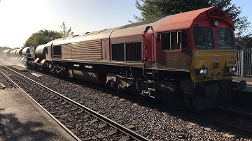 66070 RHTT 66185 DB cargo 3J41 Peterborough to Doncaster 10:10 Lea Road 14/10/2023