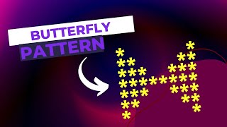 Butterfly pattern in c language #clanguageinhindi  #progamer #cprogramming #pattern