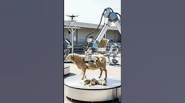 Farming is revolutionized: Robotic arms handle sheep #shorts #futurefarming #robotics #agritech #fyp