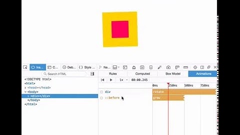 Animated pseudo-elements in the Firefox animation tool