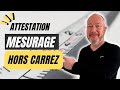 Attestation de mesurage hors loi carrez