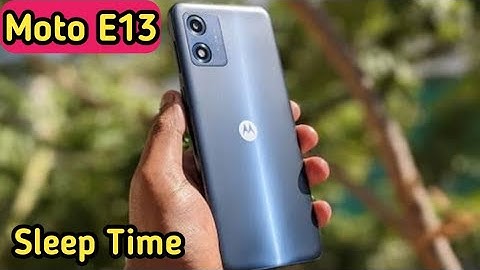 Auto Screen Lock Time Setting In Moto E13, Moto E13 Sleep Time Setting Enable Kaise Karen,