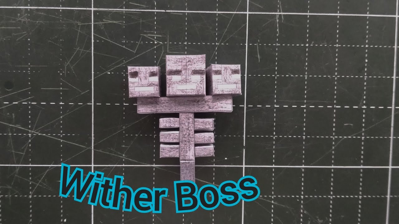 Minecraft Papercraft #37: Cách Làm Wither Boss Đơn Giản!!! - YouTube