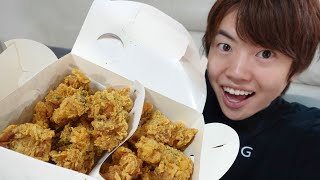 からあげパーティーを開催する！夕飯一緒に食べよう！