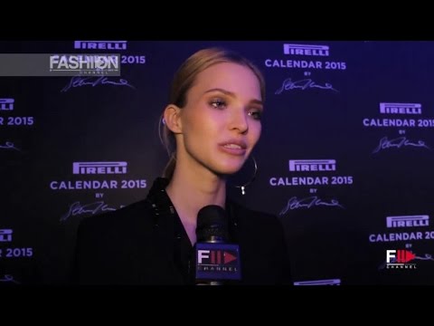 SASHA LUSS Interview PIRELLI CALENDAR 2015 by Fashion Channel