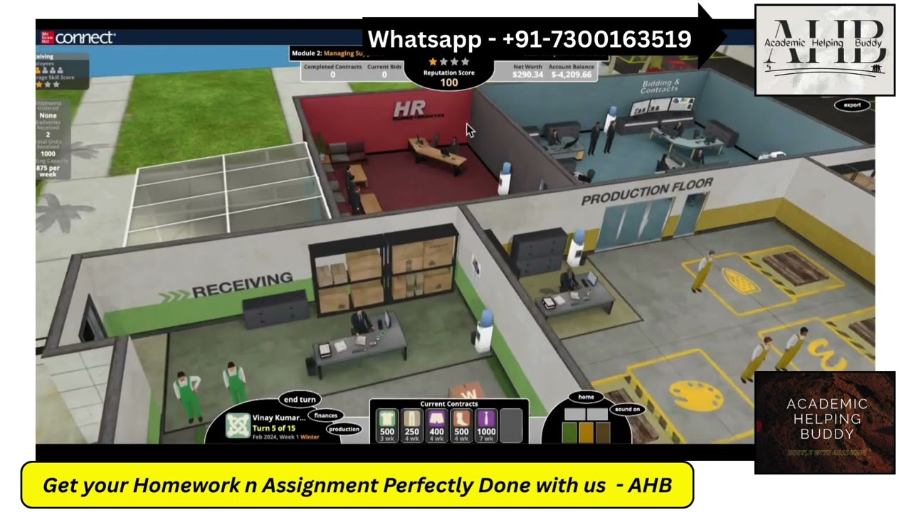 McGraw Hill Connect Module 2 Managing Suppliers | Operations Management Practice UK |  Tutorial