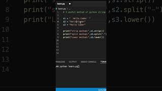 3 Useful Methods of Python String | Python Tutorial For Beginners | #python #coding