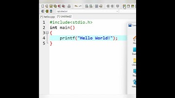 first program in C programming language