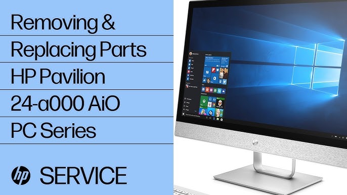 Removing & replacing parts for HP Pavilion 24-b000 AiO | HP Computer  Service - YouTube