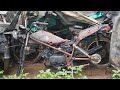 We restore 44 years old motorcycle   honda raccoon motorcycle full restoration