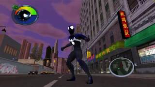 Spider-Man 2 ps2 Black Suit Skin with super jump cheats