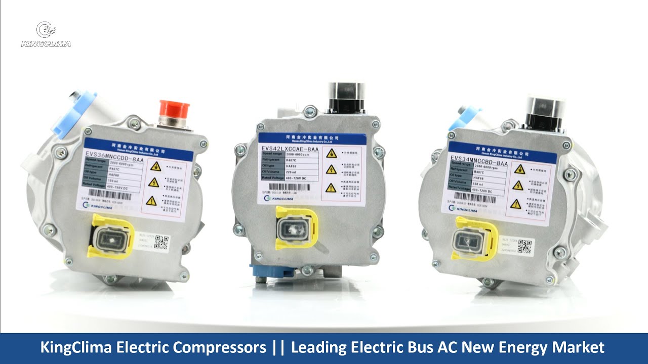 KingClima Electric Compressors for Electric Bus Air Conditioning - YouTube