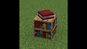 How To Make a Book On The Bookshelf. #minecraftraj #minecraft #shorts