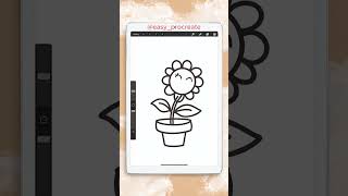 Drawing a Cute Kawaii Daisy in Procreate 🌼 | Timelapse