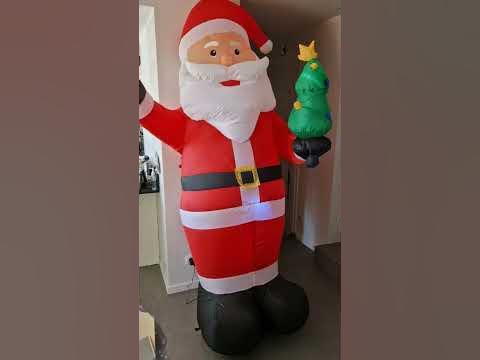 Wothfav Père Noël Décoration de Noël Gonflable, Décoration de noël XXL