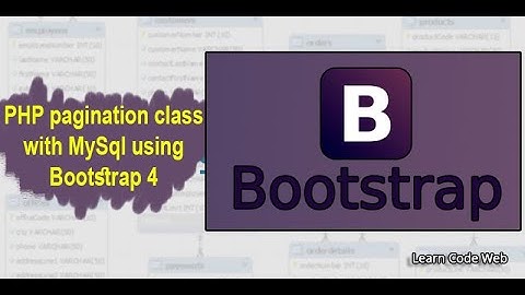 PHP Pagination Class use with bootstrap 4 and bootstrap 3 In Urdu / Hindi - Learncodeweb