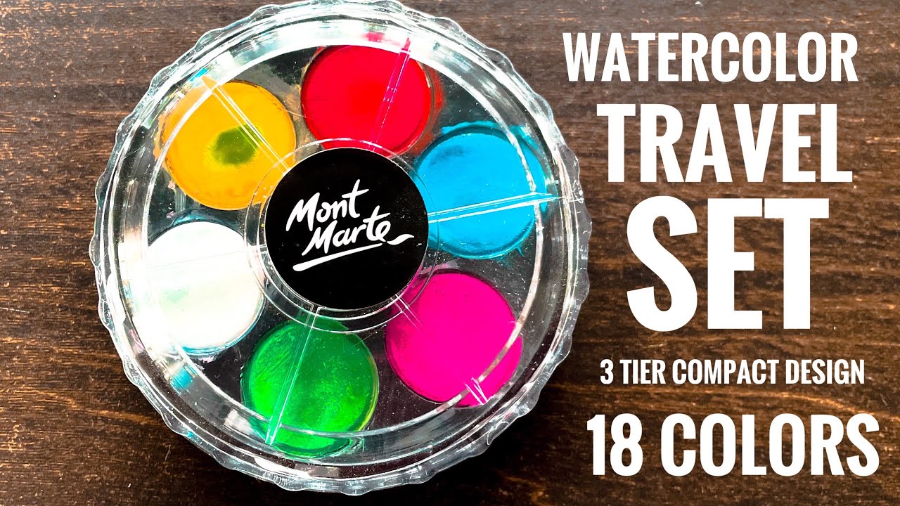 Artecho Watercolour Paint Set, 18 Basic Colours