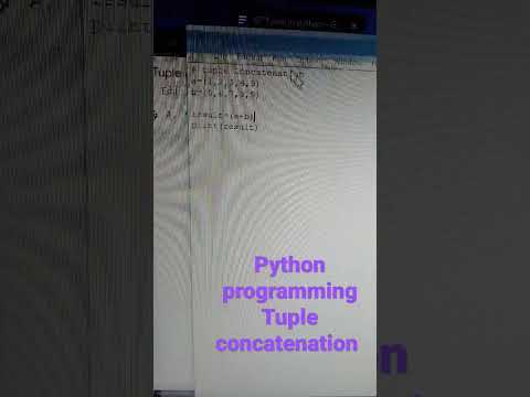 Python Programming tuple concatenation code example - YouTube
