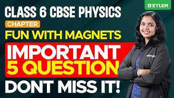 Class 6 CBSE Physics | Chapter: Fun With Magnets - Important 5 Question | Xylem Class 6 CBSE