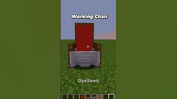 Working Chair Build You Must Try in Minecraft #shorts #minecraft