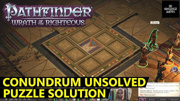 Pathfinder Wrath of The Righteous Conundrum Unsolved Puzzle Solution