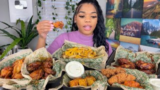 WINGSTOP MUKBANG + I TRIED RANCH FOR THE FIRST TIME 😩