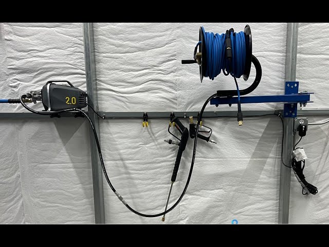 Active 2.0 Pressure Washer: Wall mount, hose reel, and 125ft of hose! 