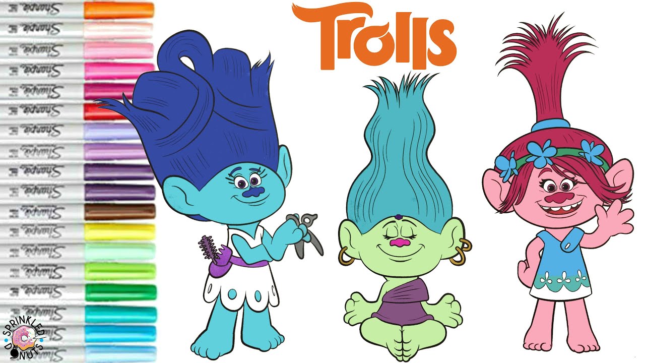 Princess Poppy from Trolls Coloring Page  Poppy coloring page, Disney  princess coloring pages, Princess coloring pages