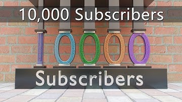 10,000 Subscribers! Thanks!!! - Blender animation