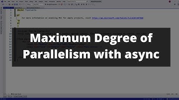 Parallel.ForEachAsync - Concurrent Tasks with a Limit - New from .NET 6 - Concurrency in C#