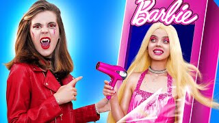 Barbie VS Vampire in Real Life! My Barbie Doll Comes to Life!