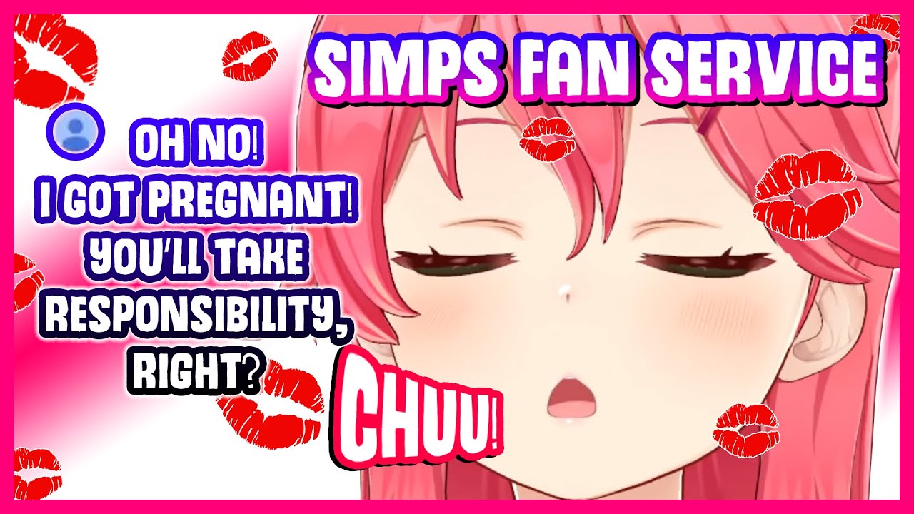 sakura miko fan service, sakura miko kiss, sakura miko simps, miko simps se...