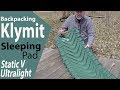 Backpacking Gear Klymit Ultralight Static V (Insulated Sleeping Pad)