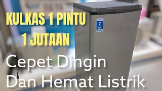 KULKAS 1 PINTU HARGA 1 JUTAAN || KULKAS AQUA JAPAN AQR-D187S REVIEW &amp; UNBOXING