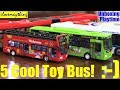 Kids' TOY BUS Unboxing, Review and Playtime! 5 Toy Bus Playtime Fun. Kids' Toy Channel