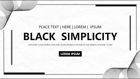 Minimalist Black & White PowerPoint Template – Modern Monochrome Slides
