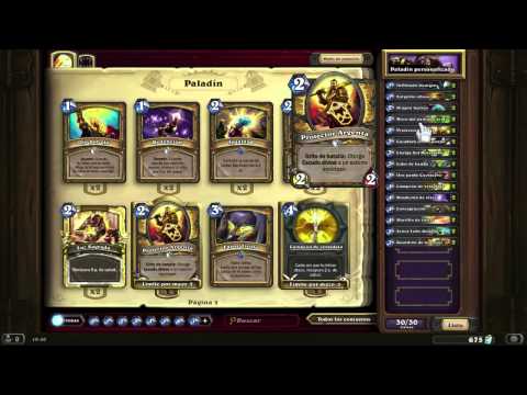 Vídeo: Hearthstone: El Mejor Mazo Básico De Paladín, Mazo Gratis, Cartas De Paladín