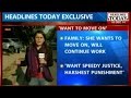 Delhi survivor says wants back