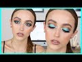 AQUA CUT CREASE MAKEUP TUTORIAL | Kathleen Lights