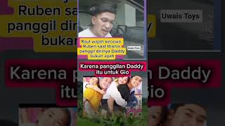 raut wajah kecewa Ruben saat Thania panggil dirinya Daddy bukan ayah #rubenonsu #sarwendah #shorts